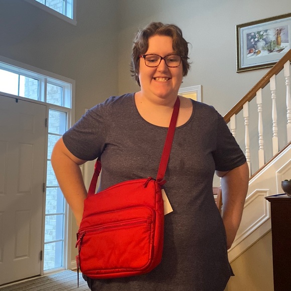 Vera Bradley Handbags - Vera Bradley, utility Crossbody cardinal red bag nwt